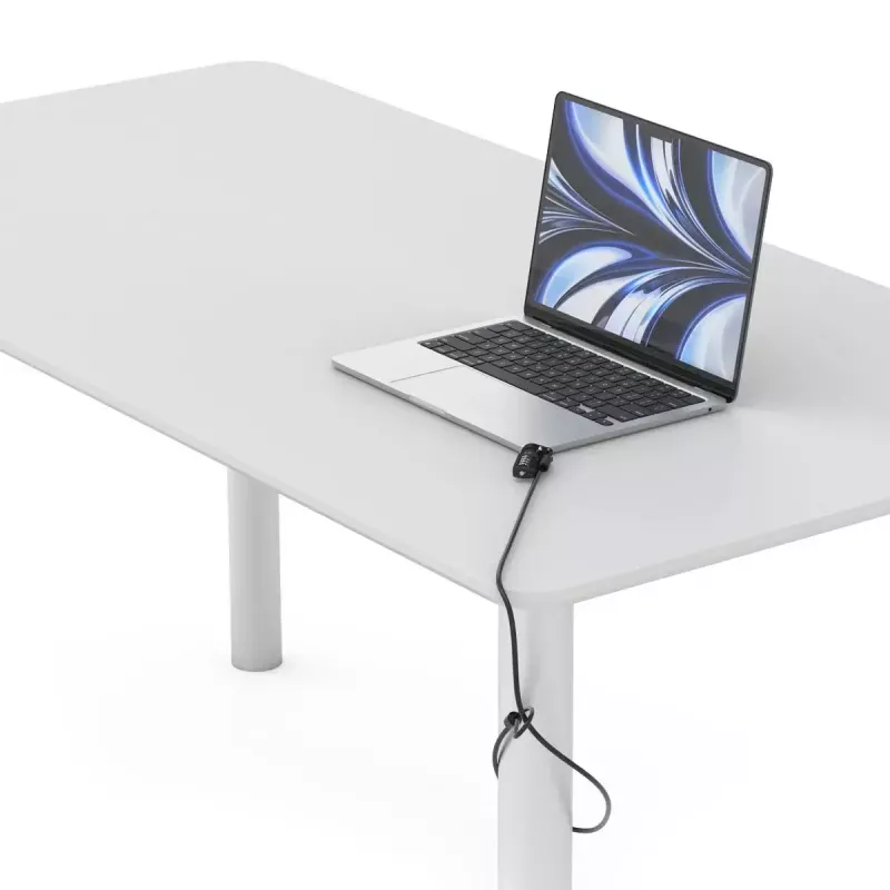 Compulocks Ledge MacBook Air 13 inch M2/M3 apsauginis adapteris su kombinaciniu užraktu, sidabrinis