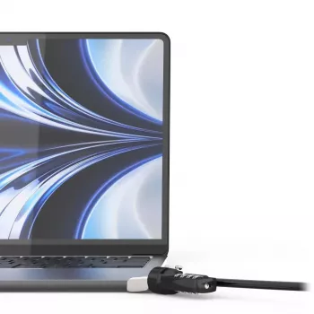Compulocks Ledge MacBook Air 13 inch M2/M3 apsauginis adapteris su kombinaciniu užraktu, sidabrinis