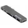 eSTUFF ES84122-GREY USB 3.2 Gen 1 Type-C centrinė stotis (hub), pilka
