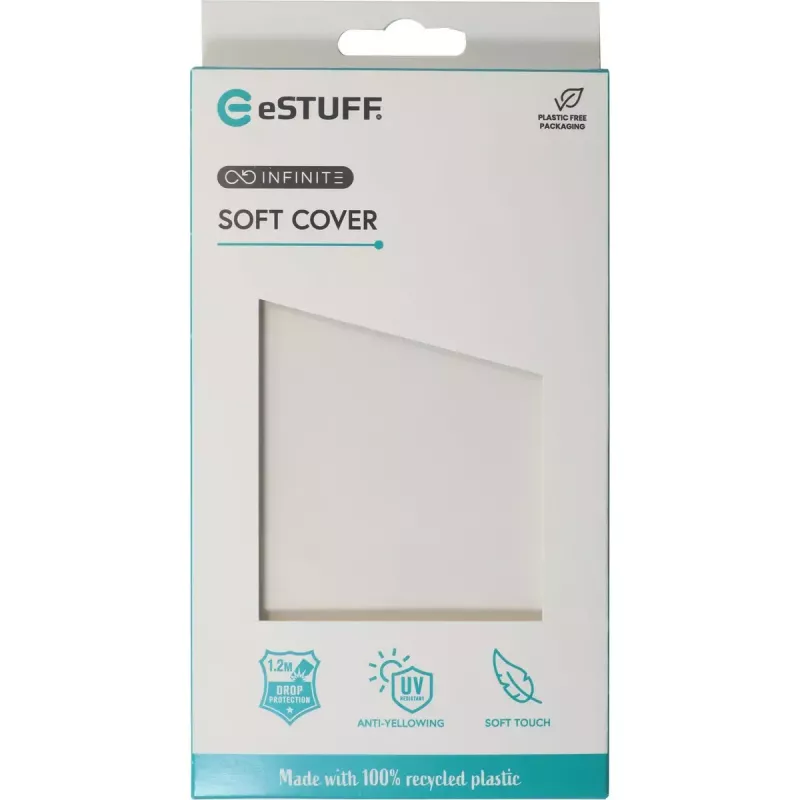 eSTUFF ES67100051 apsauginis dėklas iPhone 16 Plus 6,7 colių permatomas