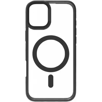 eSTUFF ES67141100 dėklas mobiliesiems telefonams 15,5 cm (6,1 colio) dangtelis permatomas juodas