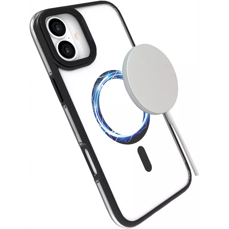 eSTUFF ES67141101 apsauginis dėklas iPhone 16 Plus (17 cm / 6,7 inch) permatomas juodas
