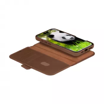 Dėklas-folio dbramante1928 Lynge MagSafe iPhone 16 Pro Dark Tan
