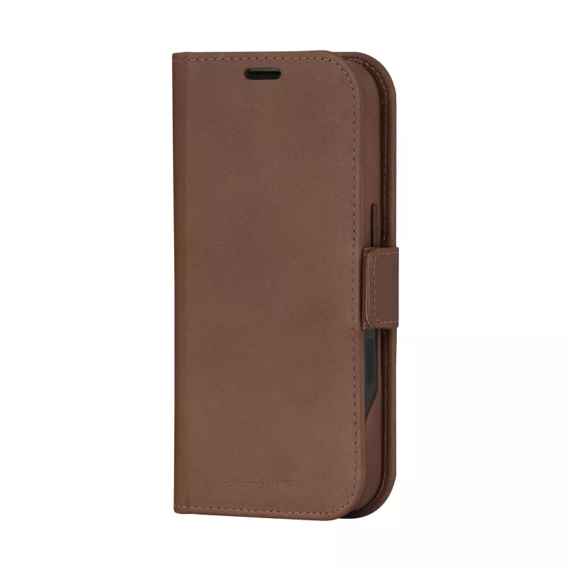 Dėklas-folio dbramante1928 Lynge MagSafe iPhone 16 Pro Dark Tan