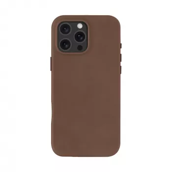 Dėklas dbramante1928 Roskilde – piniginė su dangteliu, odinis, rudas, skirtas Apple iPhone 16 Pro Max