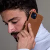 Dėklas Folio dbramante1928 Lynge iPhone 14 Plus Tan 3 kortelių kišenės
