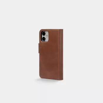 Dėklas-piniginė Trunk TR-WA1254-BRW, odinis, rudas, iPhone 12 mini