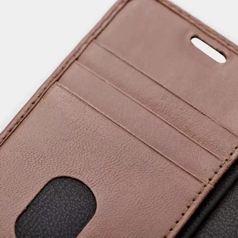 Dėklas su pinigine Trunk TR-WA1267-BRW, odinis, iPhone 12 Pro, 17 cm, ruda