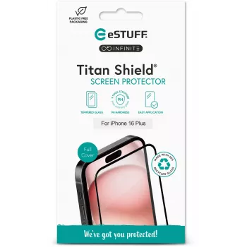 eSTUFF ES501425 apsauginis stiklas iPhone 16 Plus skaidrus
