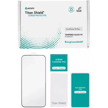 eSTUFF ES501425-50BULK grūdinto stiklo ekrano apsauga Apple iPhone 16 Plus skaidri, 50 vnt. (BULK)