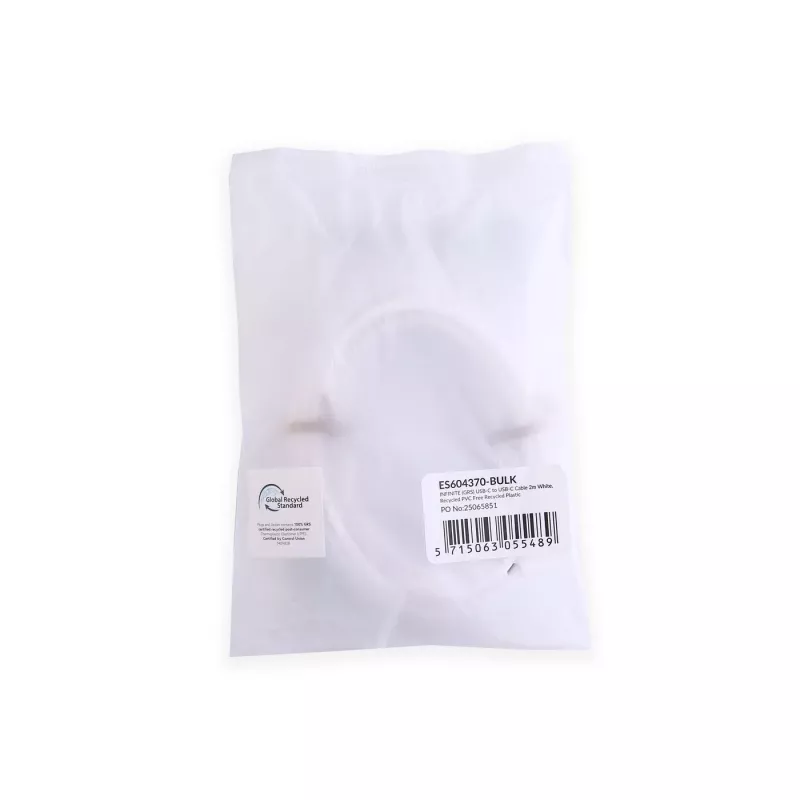 eSTUFF ES604370-BULK USB laidas USB 2.0 1 m USB-C baltas