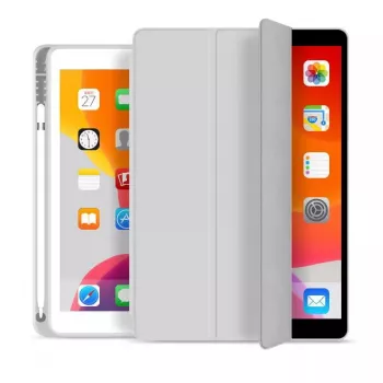 eSTUFF SEATTLE dėklas iPad 9.7 2018/2017 - pilka PU oda