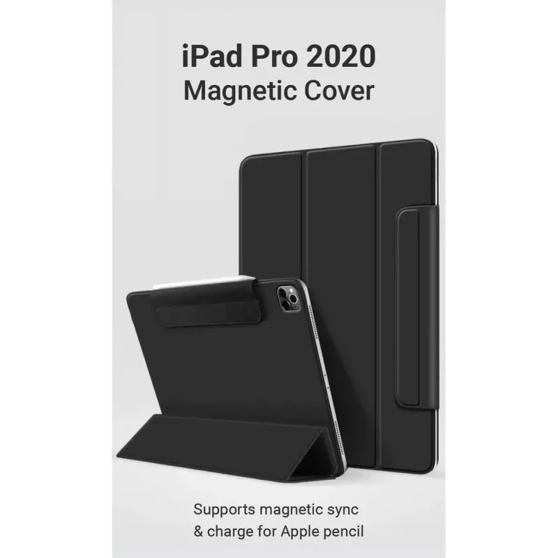eSTUFF COLORADO Magnet Dėklas iPad 12.9 Pro 2022/2021/2020 - Juodas