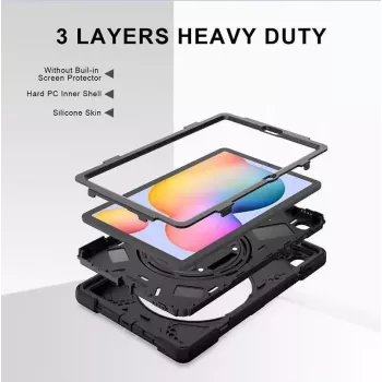 eSTUFF AUSTIN Defender Dėklas Samsung Galaxy Tab S6 Lite 2022/2020 Juodas