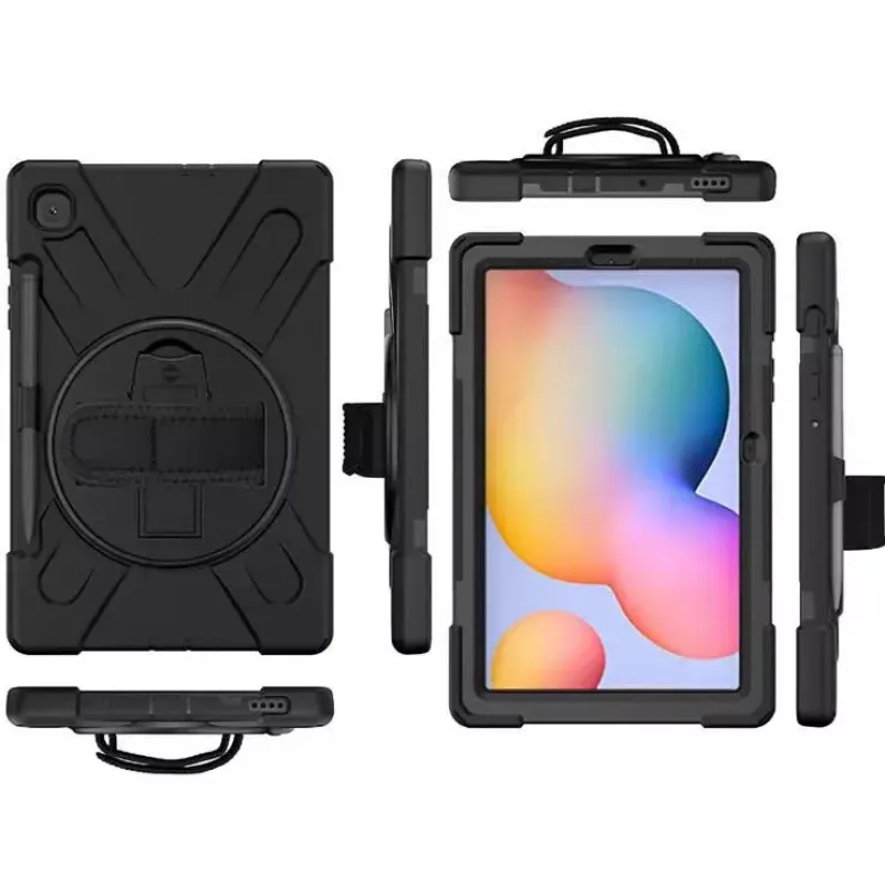 eSTUFF AUSTIN Defender Dėklas Samsung Galaxy Tab S6 Lite 2022/2020 Juodas