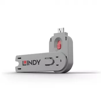 Lindy USB Type A prievado blokavimo raktas rožinis
