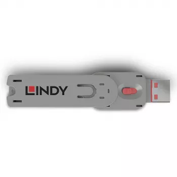 Lindy USB Type A prievado blokavimo raktas rožinis