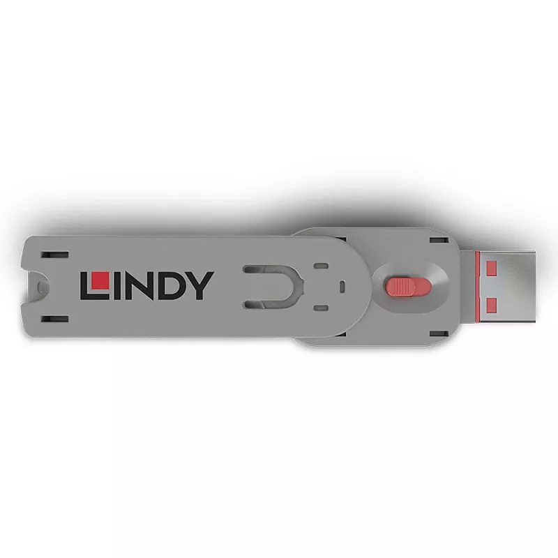 Lindy USB Type A prievado blokavimo raktas rožinis