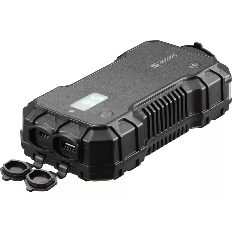 Automobilio užvedimo starteris Powerbank Sandberg 10000 mAh USB Type-A Type-C juodas