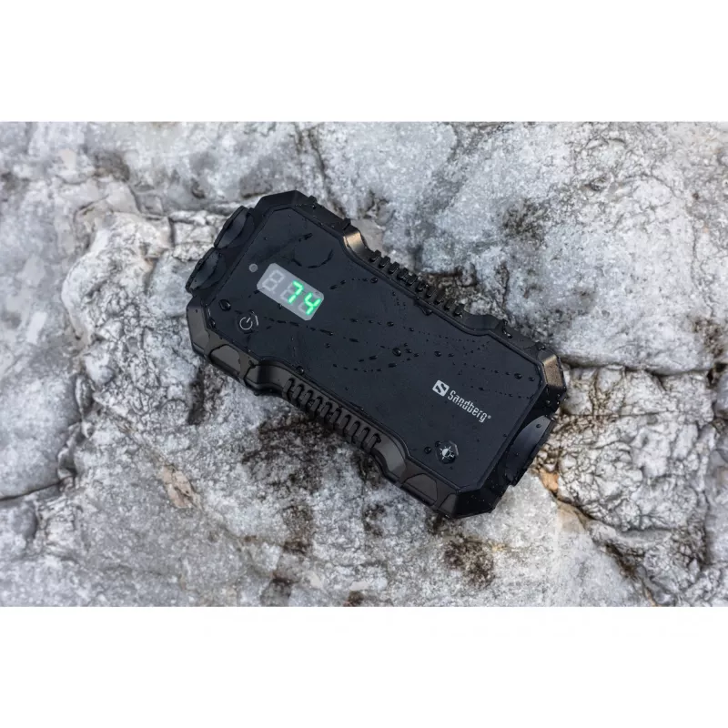 Automobilio užvedimo starteris Powerbank Sandberg 10000 mAh USB Type-A Type-C juodas