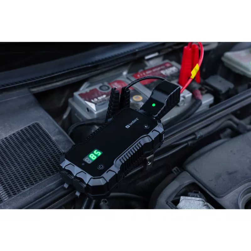 Automobilio užvedimo starteris Powerbank Sandberg 10000 mAh USB Type-A Type-C juodas