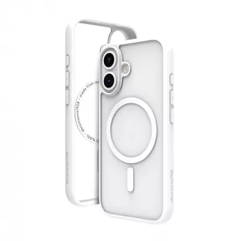 Dėklas dbramante1928 Grenen MagSafe iPhone 16 Plus Baltas