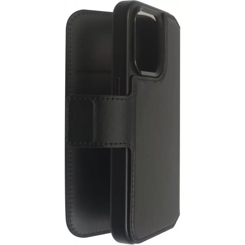 eSTUFF INFINITE MILAN ES67160104 dėklas-piniginė, skirtas iPhone 16 Pro, juodas