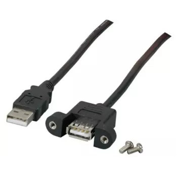 Microconnect USBAAF1PANEL2 USB 2.0 kabelis 1,8 m USB A juodas