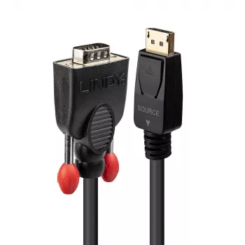 Lindy 0.5 m DisplayPort į VGA laidas