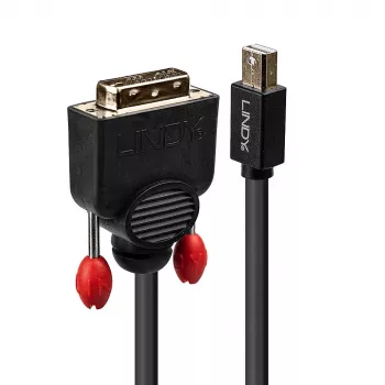 Lindy 1m Mini DisplayPort į DVI laidas, juodas