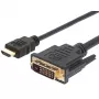 Techly ICOC-HDMI-D-045 5 m DVI-D – HDMI adapterio laidas, juodas