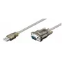 Microconnect 68875 serijinis kabelis 1,5 m USB-A → VGA (D-Sub) permatomas