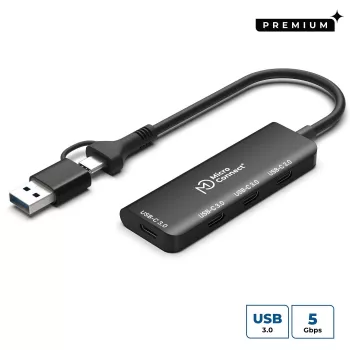 Microconnect UC0070-5G-USB-C-4IN1-C 4 prievadų USB 3.2 centras