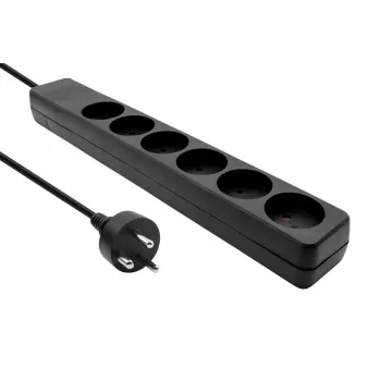 Microconnect MC-GRU0605DKB ilgintuvas 5 m 6 kištukiniai lizdai Juoda