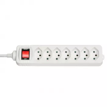 Lindy 73168 ilginimo blokas 7 kištukiniai lizdai Baltas