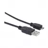 Manhattan USB-A į Micro-USB laidas, 1,8 m, vyriškas į vyrišką, juodas, 480 Mbps (USB 2.0), Hi-Speed USB, viso gyvenimo garantija