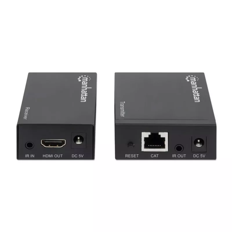 MANHATTAN HDMI 1080p Ethernet vaizdo perdavimo rinkinys, iki 50 m per vieną Cat6 kabelį, TX ir RX moduliai, IR palaikymas, trejų metų garantija