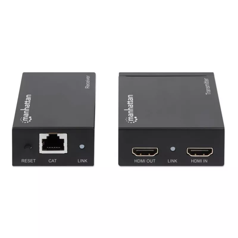 MANHATTAN HDMI 1080p Ethernet vaizdo perdavimo rinkinys, iki 50 m per vieną Cat6 kabelį, TX ir RX moduliai, IR palaikymas, trejų metų garantija