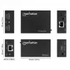 MANHATTAN HDMI 1080p Ethernet vaizdo perdavimo rinkinys, iki 50 m per vieną Cat6 kabelį, TX ir RX moduliai, IR palaikymas, trejų metų garantija