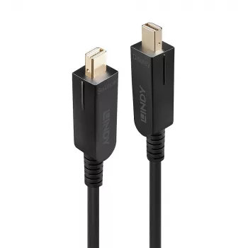 Lindy 70 m šviesolaidinis hibridinis Mini DisplayPort 1.4 kabelis su nuimamomis DP jungtimis