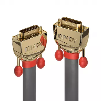 Lindy 15 m DVI-D Dual Link laidas, Gold Line