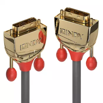 Lindy 15 m DVI-D Single Link laidas, Gold Line