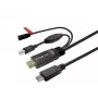USB-C kabelis Vivolink PROUSBCHDMIUSBB5-CHARGE 5m aukštos spartos įkrovimui
