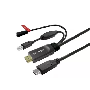 USB-C kabelis Vivolink PROUSBCHDMIUSBB7.5-CHARGE 7,5 m įkrovimui ir duomenų perdavimui