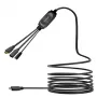 VivoLink PROUSBCHDMIUSB3-5 USB-C laidas su USB 3.0 stotele ir įkrovimu, juodas