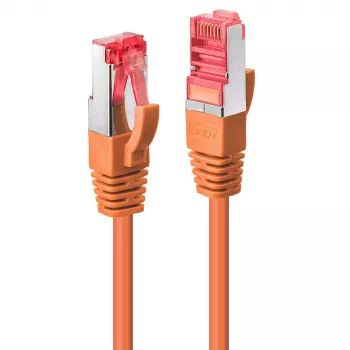 Lindy 47814 tinklo kabelis Cat6 S/FTP 15 m oranžinis