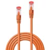 Lindy 47814 tinklo kabelis Cat6 S/FTP 15 m oranžinis