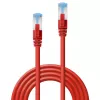 Lindy 47161 tinklo kabelis raudonas 0,5 m Cat6a S/FTP (S-STP)