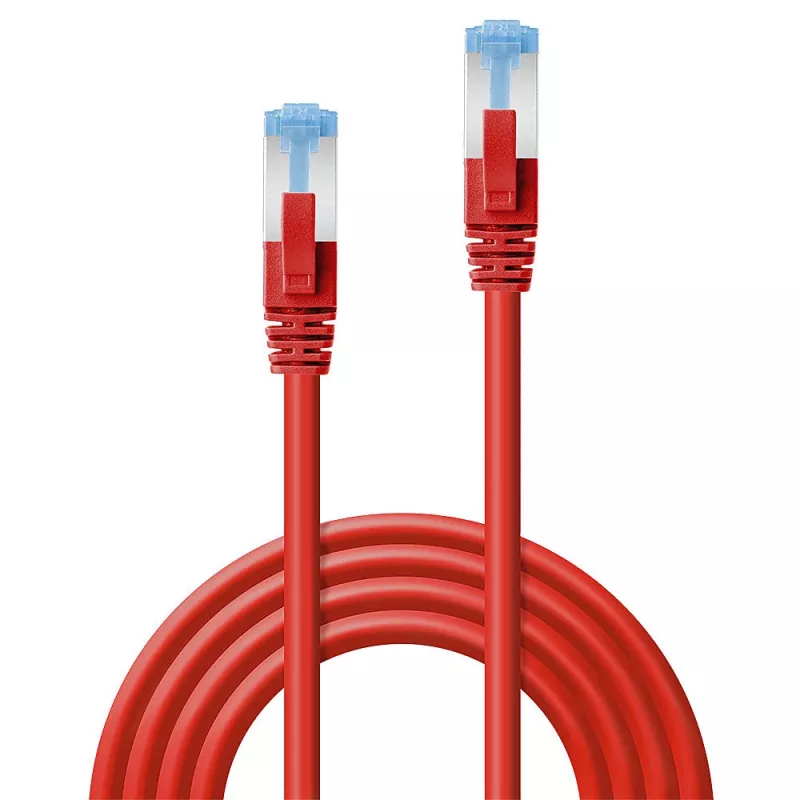 Lindy 47161 tinklo kabelis raudonas 0,5 m Cat6a S/FTP (S-STP)