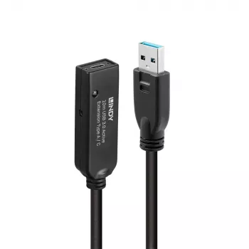 Lindy 10 m USB 3.0 aktyvus ilginimo kabelis A tipo į C